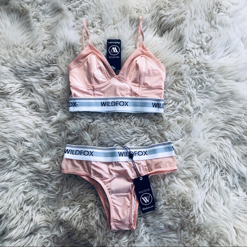 WILDFOX | Heartbreakers Logo Tape Intimates Two Piece Set